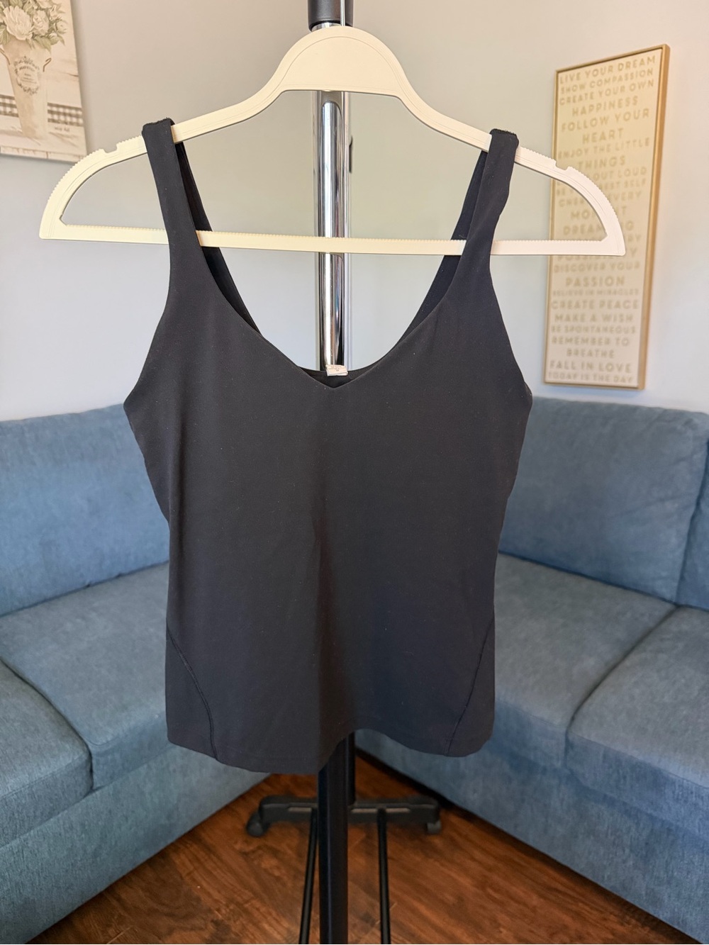 lululemon athletica Black V-Neck Tank Top